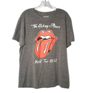 OLD NAVY Collectibles The Rolling Stones World Tour Gray T Shirt Size Large